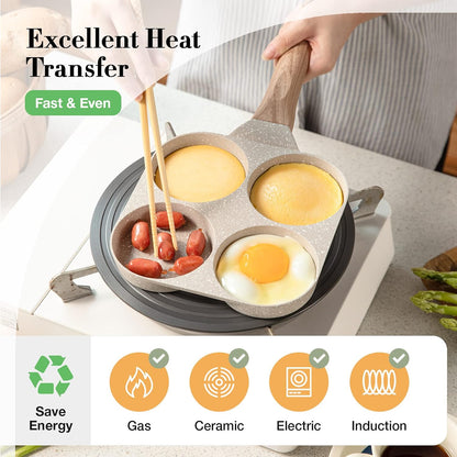 Nonstick Granite Egg Pan