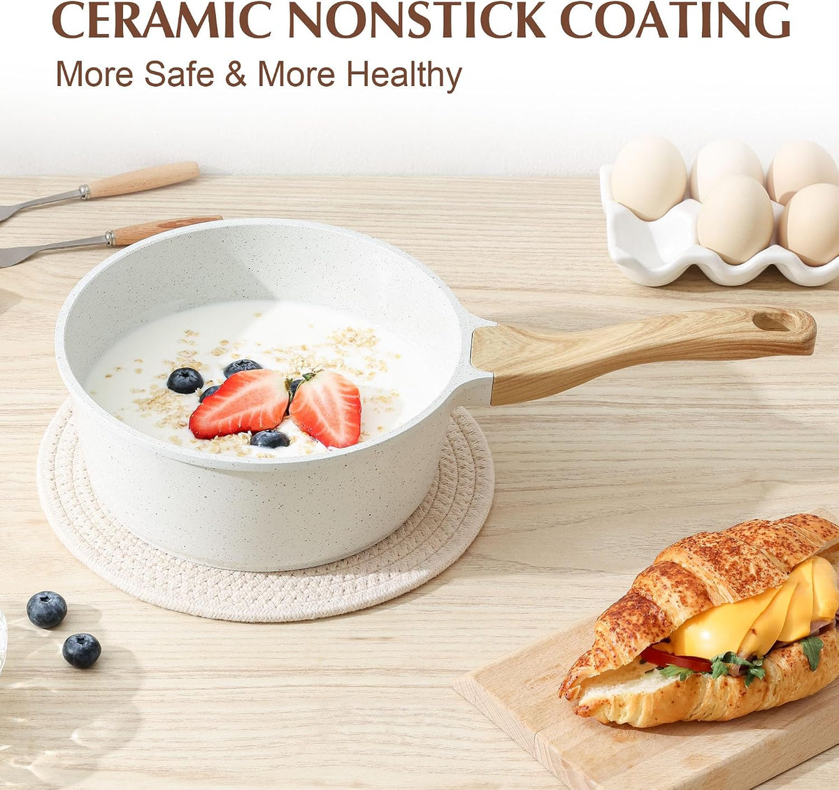Ceramic Nonstick Saucepan