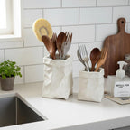 Ceramic Crumpled Paper Bag Vase