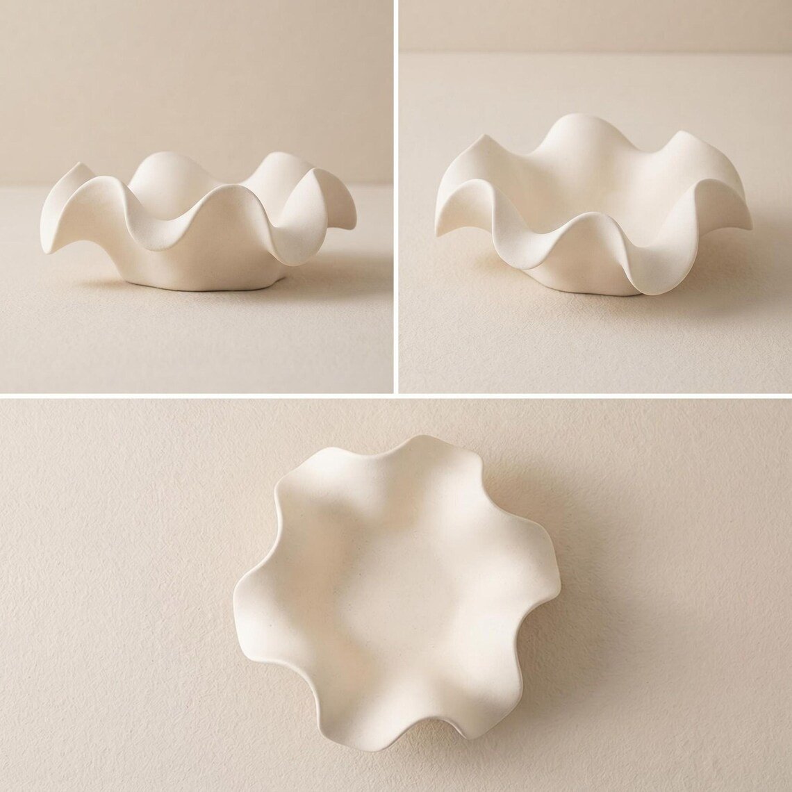 Wavy Edge Ceramic Bowl